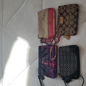 4 Coach Small Wristlets
